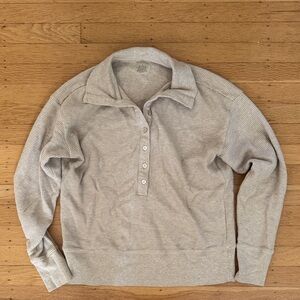 Negative Underwear waffle knit pullover sand